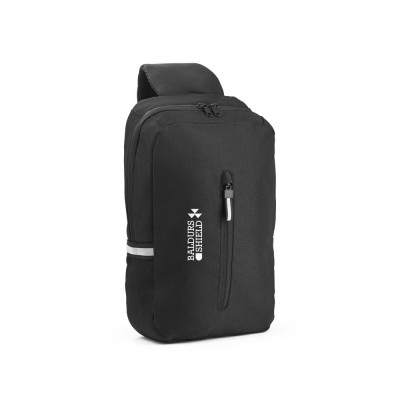 DELFOS. 300D recycled polyester and 600D recycled polyester single strap backpack, with 210D recycled polyester lining